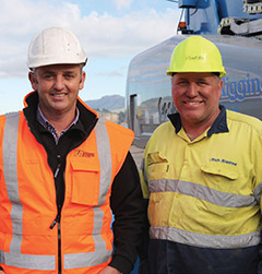 Left: Ed Richardson -   Sales and Marketing Director, YR & Co,  and Owner Murray Rich - Rich Rigging